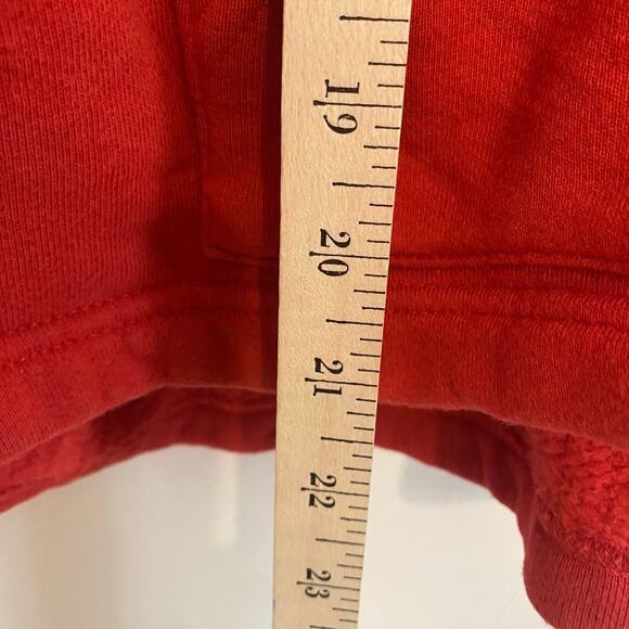 Good American Womens Red Boxy Oversized Hooded Sweatshirt Size Medium Large - Picture 7 of 16